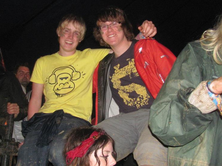 With my cousin Leo at Leeds Festival 2011. We were, I think, watching Pete Doherty at the time.